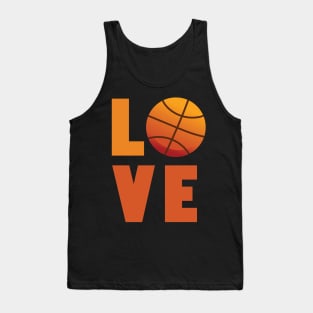 Girls basketball love t shirt for women teens tweens Tank Top